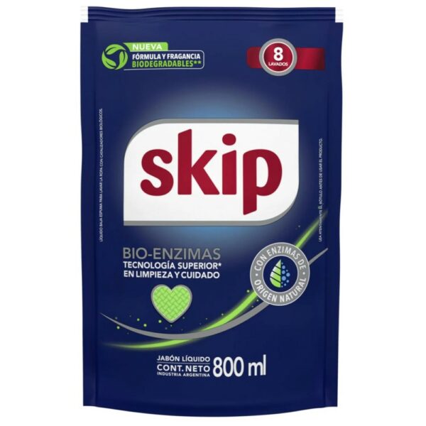 jabon liq. skip bio enzimas dp. 800 ml. clasico (64360736) jabon liq. skip bio enzimas dp. 800 ml. clasico (64360736)