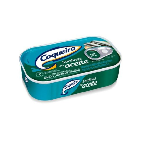 sardinas e/aceite coqueiro l/gluten 125 grs. c/a/facil (3593) sardinas e/aceite coqueiro l/gluten 125 grs. c/a/facil (3593)
