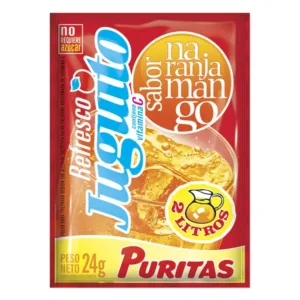 refresco puritas 24 grs. naranja mango refresco puritas 24 grs. naranja mango