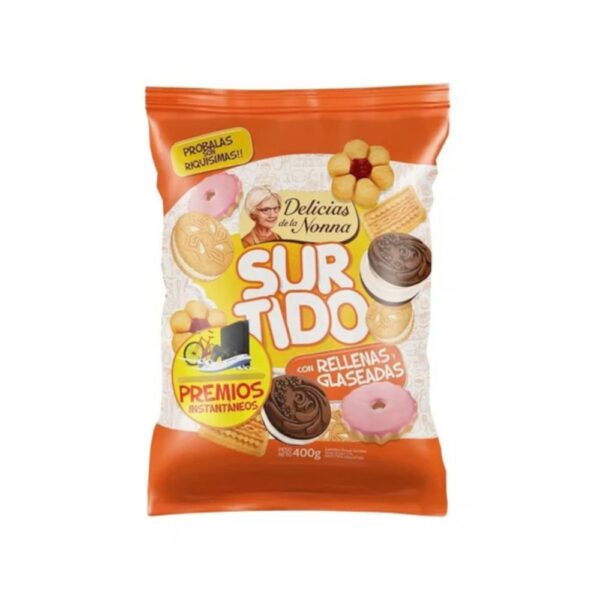 galletita delicias de la nonna 400 grs. surtidas (1117)