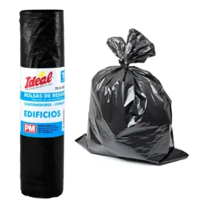 bolsas residuos ideal negra rollo 10 un. 0,70 x 1 m.