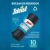 bolsas residuos ideal negra rollo 10 un. 0,70 x 1 m. bolsas residuos ideal negra rollo 10 un. 0,70 x 1 m.
