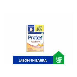 jabon protex 85 grs. x 8 un. vitamina e (04287a)