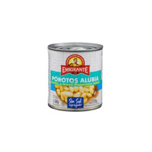 poroto alubia s/sal emigrante 350 grs. lata (207780)