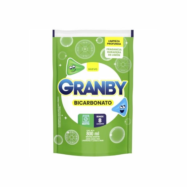 jabon liq. granby matic dp 800 ml. limon c/bicarbonato jabon liq. granby matic dp 800 ml. limon c/bicarbonato