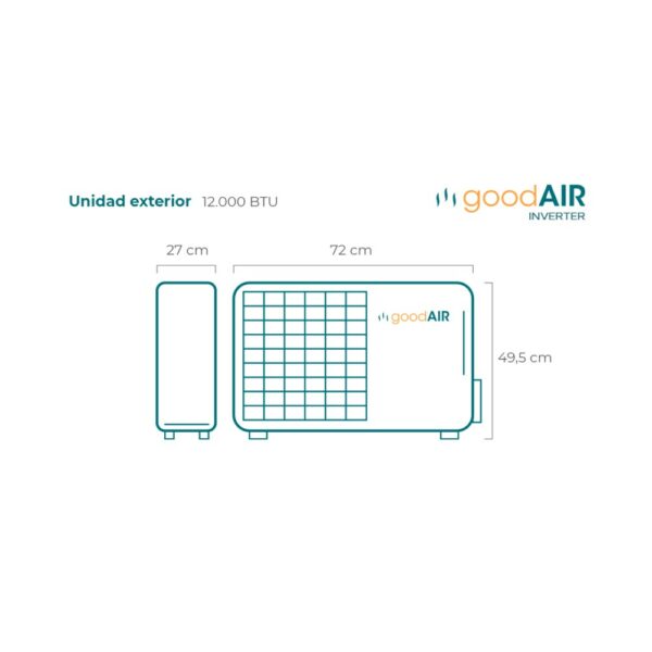 acondicionador aire inverter goodair 24000 btu (gaea24inv) acondicionador aire inverter goodair 24000 btu (gaea24inv)