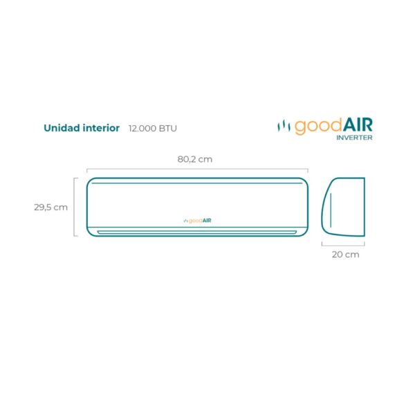 acondicionador aire inverter goodair 24000 btu (gaea24inv) acondicionador aire inverter goodair 24000 btu (gaea24inv)