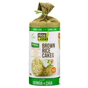 galleta de arroz rice up! l/gluten 120 grs. chia y quinoa