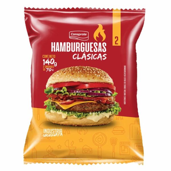hamburguesa conaprole clasicas 2 un. x 70 grs. (20208) hamburguesa conaprole clasicas 2 un. x 70 grs. (20208)