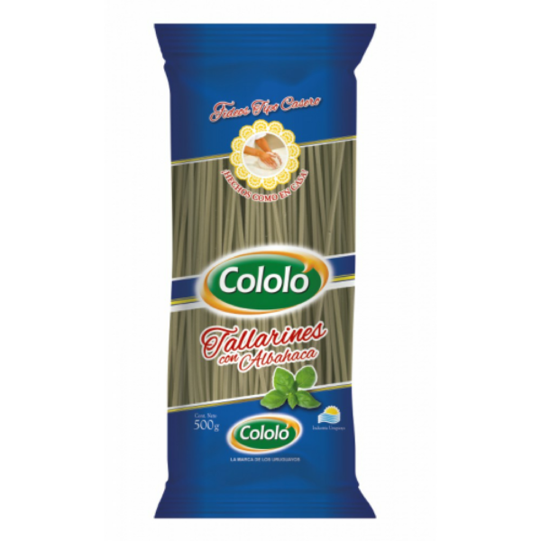fideos cololo 500 grs. tallarin c/albahaca (75615) fideos cololo 500 grs. tallarin c/albahaca (75615)