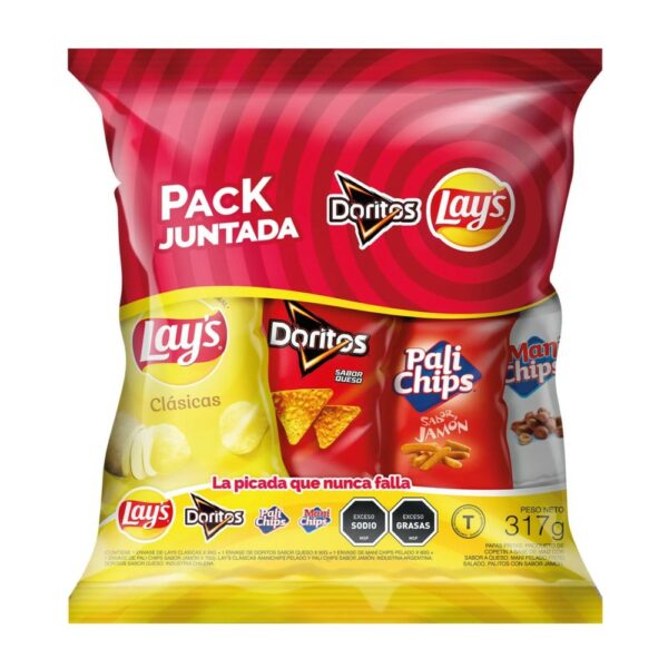 pack juntada lay`s 317 grs. (63696) pack juntada lay`s 317 grs. (63696)