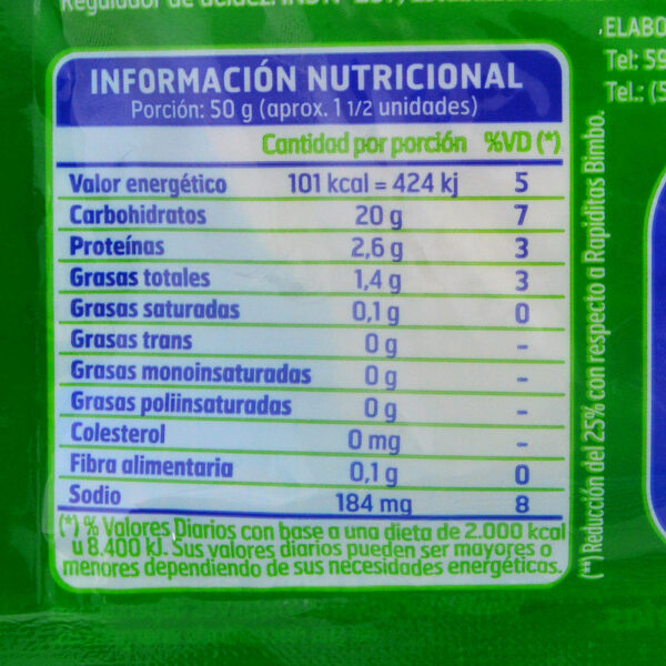 rapiditas bimbo light 310 grs. (10 un.) (504384) rapiditas bimbo light 310 grs. (10 un.) (504384)