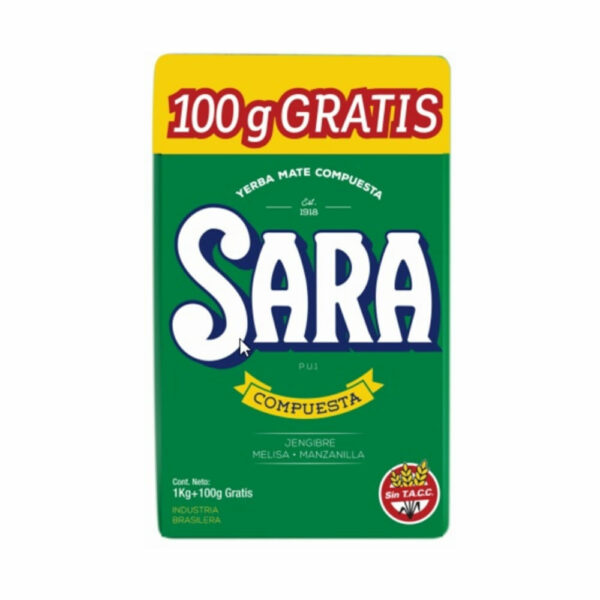 yerba sara 1 kg. compuesta + 100 grs. gratis (286)