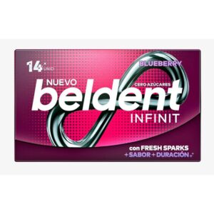 chicle beldent infinit s/azucar 14 un. blueberry (3043)