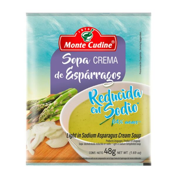 sopa monte cudine crema baja sod. 48 grs. esparragos sopa monte cudine crema baja sod. 48 grs. esparragos