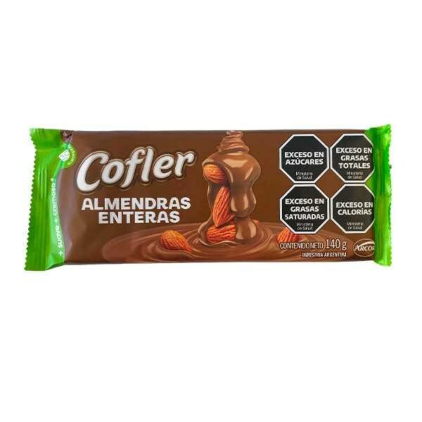 chocolate arcor cofler 140 grs. almendras enteras (1012899) chocolate arcor cofler 140 grs. almendras enteras (1012899)