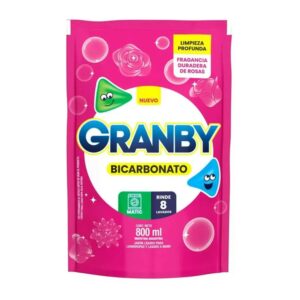 jabon liq. granby matic dp 800 ml. rosas c/bicarbonato