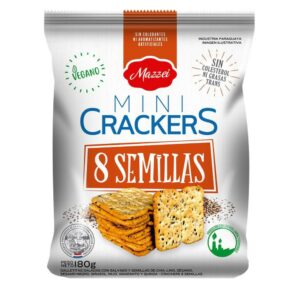 galletita mazzei mini crakers 8 semillas 180 grs.