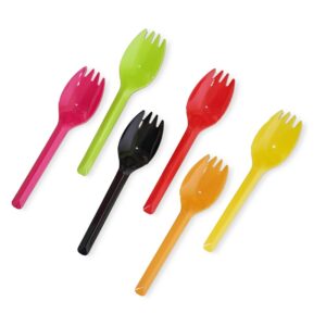 cubiertos plast. desc. cuchara/tenendor mediana bca x un