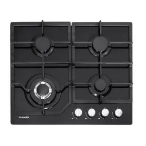 anafe james 4hagvnt 4 hornallas s/gas vidrio negro (42041)