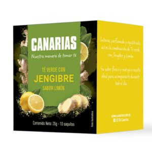 te canarias verde, jengibre y limon 10 sobres/2 grs. (221910