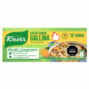 caldos knorr 12 cubitos gallina c/vegetales (62725191)