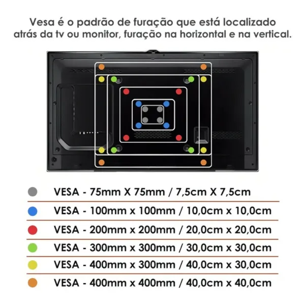 soporte tv led basculante 37 a 75" brasforma (sbrp615)