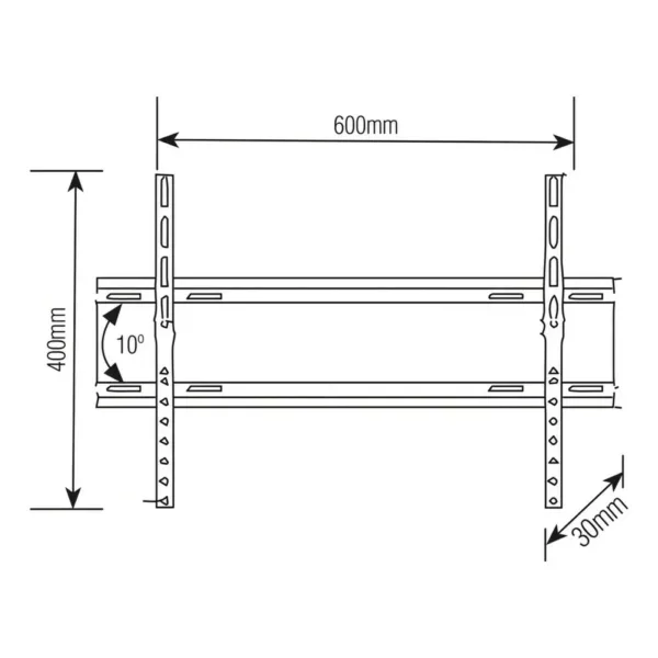 soporte tv led basculante 37 a 75" brasforma (sbrp615)