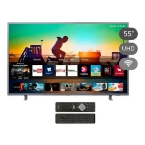televisor philips led 55" 55pud6703/55 smart 4k uhd ambiligh