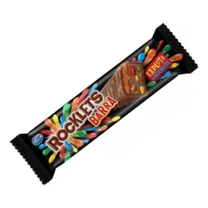 barrita arcor rocklets + chocolate + caramelo 44 grs