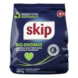 jab. polvo skip baja espuma 600 grs. bio enzimas (69662244)