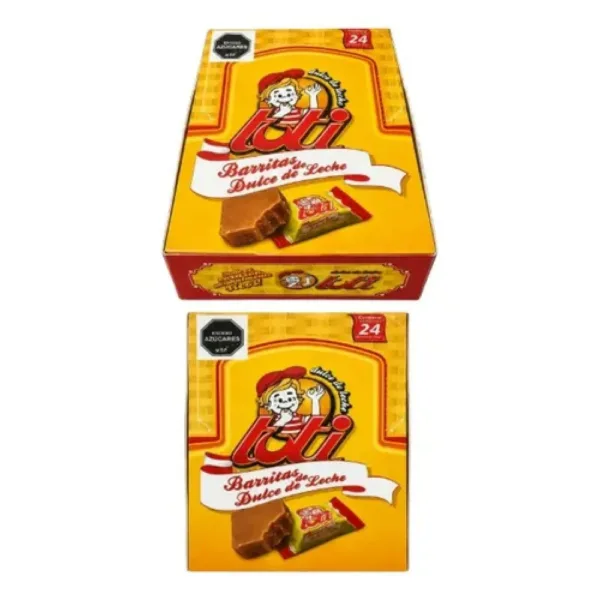 barrita dulce de leche toti caja x 24 un.