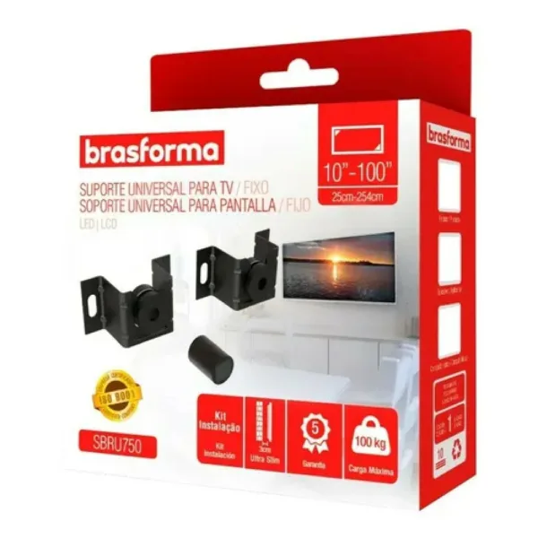 soporte tv led fijo 10 a 100" brasforma (sbru750) soporte tv led fijo 10 a 100" brasforma (sbru750)