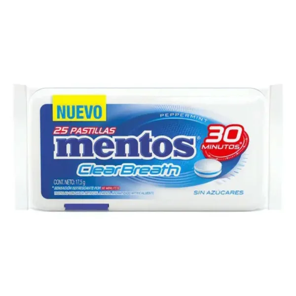 pastillas mentos clearbreath 105 grs. menta (1084)
