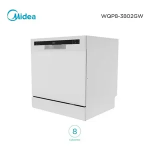 lavavajilla midea wqp83802gw 8 cub. blanco