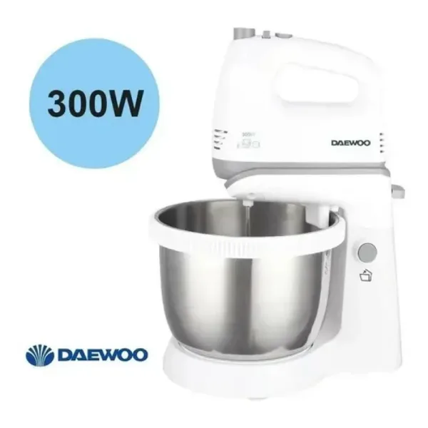batidora daewoo sm3722 c/bowl acero 3,4 l. 5 vel. batidora daewoo sm3722 c/bowl acero 3,4 l. 5 vel.