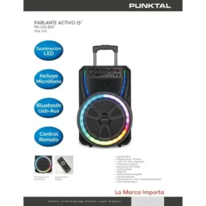 parlante punktal activo 15" pk 015 bat 5500w pmpo (3791)