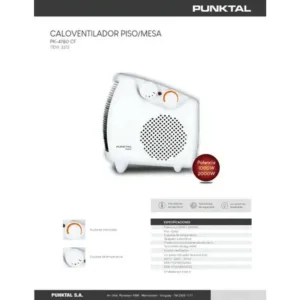 caloventilador punktal pk 4780 cf piso/mesa (3372)