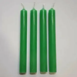 vela color lisas nº 4 verde un.