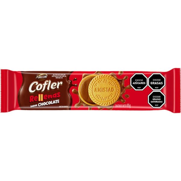 galletita arcor cofler oblea rellena chocolate 85 grs. galletita arcor cofler oblea rellena chocolate 85 grs.