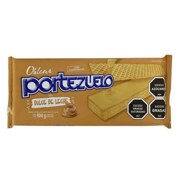 galletita portezuelo oblea 80 grs. dulce de leche (510)