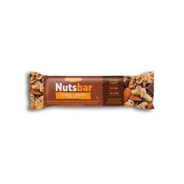 cereales barra nutsbar s/gluten 25 grs. castaÑa c/choc. cereales barra nutsbar s/gluten 25 grs. castaÑa c/choc.