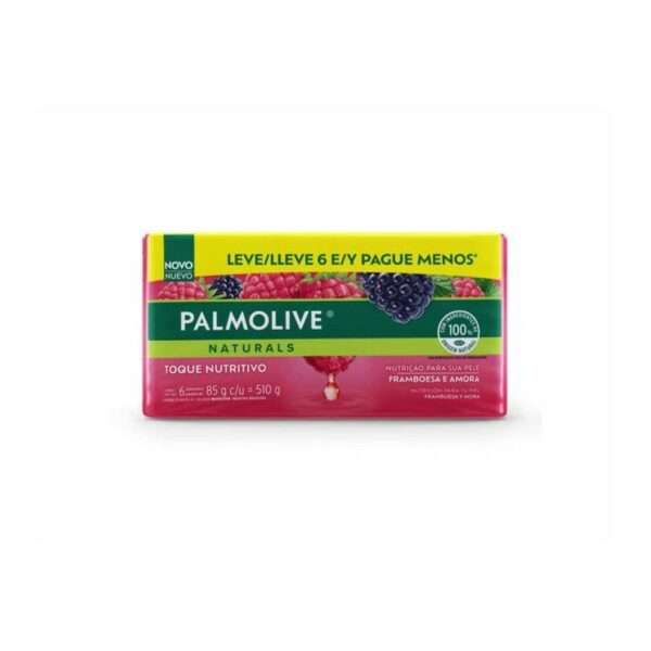 jabon palmolive 85 grs. x 6 un. nat. framboesa e turmalina jabon palmolive 85 grs. x 6 un. nat. framboesa e turmalina