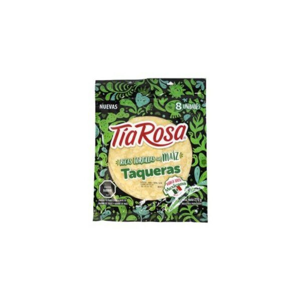 tortilla taquera de maiz mexicana tia rosa 8 un. 270 grs. tortilla taquera de maiz mexicana tia rosa 8 un. 270 grs.
