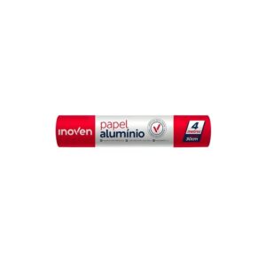 papel aluminio rollo 30 cm. x 4 m. inoven (60 00020)
