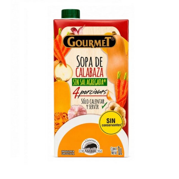 sopa gourmet s/sal 1 lt. calabaza (tetra) (3416) sopa gourmet s/sal 1 lt. calabaza (tetra) (3416)