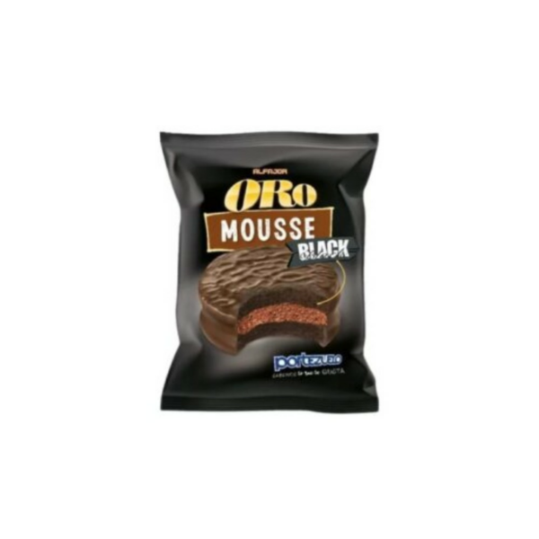 alfajor portezuelo oro 45 grs. mousse black (1798)