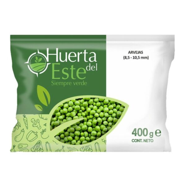 frutas/verduras cong arvejas media huerta del este 400 grs. frutas/verduras cong arvejas media huerta del este 400 grs.