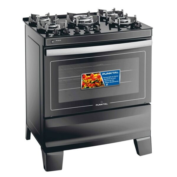 cocina punktal pk gl5b glass 5 horn. y horno gas (3516)