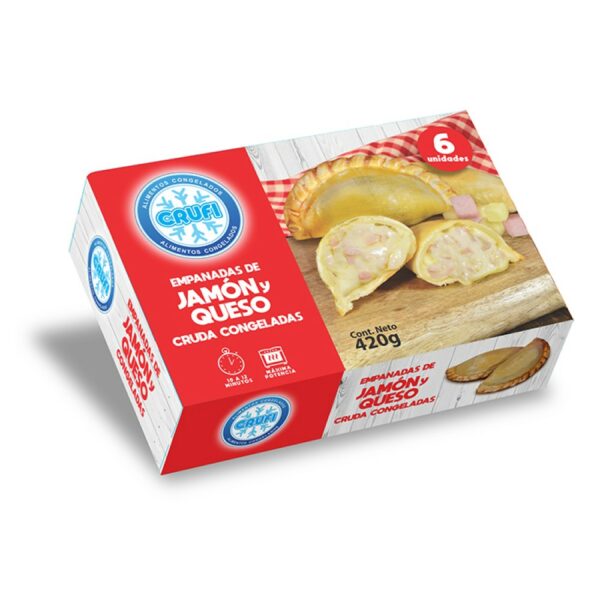 empanadas crufi 420 grs. (6 un.) jamon y queso (212) empanadas crufi 420 grs. (6 un.) jamon y queso (212)
